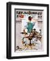 "Blank Canvas" Saturday Evening Post Cover, October 8,1938-Norman Rockwell-Framed Giclee Print