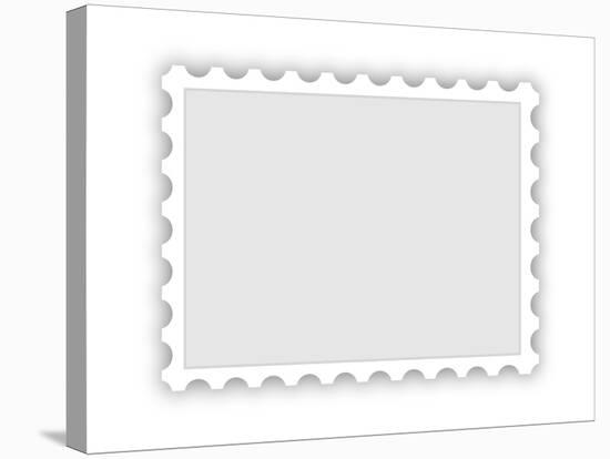 Blank Postal Stamp Illustration-oriontrail2-Stretched Canvas