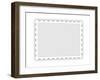 Blank Postal Stamp Illustration-oriontrail2-Framed Art Print