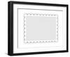 Blank Postal Stamp Illustration-oriontrail2-Framed Art Print