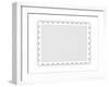 Blank Postal Stamp Illustration-oriontrail2-Framed Art Print