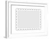 Blank Postal Stamp Illustration-oriontrail2-Framed Art Print