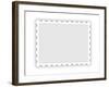 Blank Postal Stamp Illustration-oriontrail2-Framed Art Print