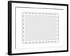 Blank Postal Stamp Illustration-oriontrail2-Framed Art Print