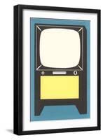 Blank Television Set-null-Framed Art Print