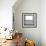 Blank White Board in a Grungy Concrete Room-landio-Framed Art Print displayed on a wall