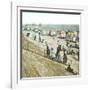 Blankenberghe (Belgium), the Beach at Swimming Time-Leon, Levy et Fils-Framed Photographic Print