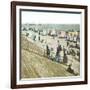 Blankenberghe (Belgium), the Beach at Swimming Time-Leon, Levy et Fils-Framed Photographic Print