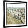 Blankenberghe (Belgium), the Beach at Swimming Time-Leon, Levy et Fils-Framed Photographic Print