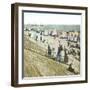 Blankenberghe (Belgium), the Beach at Swimming Time-Leon, Levy et Fils-Framed Photographic Print