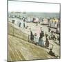 Blankenberghe (Belgium), the Beach at Swimming Time-Leon, Levy et Fils-Mounted Photographic Print