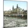 Blankenberghe (Belgium), the Dike and the Beach (Rising Tide)-Leon, Levy et Fils-Mounted Photographic Print