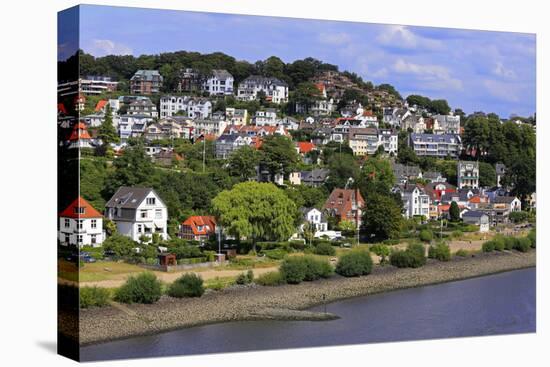 Blankenese at the Banks of River Elbe, Hamburg, Germany, Europe-Hans-Peter Merten-Stretched Canvas