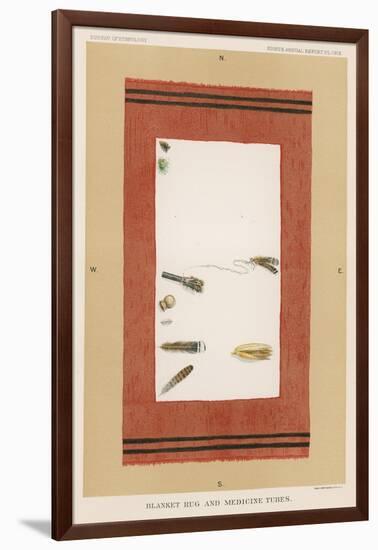 Blanket Rug and Medicine Tubes-null-Framed Giclee Print