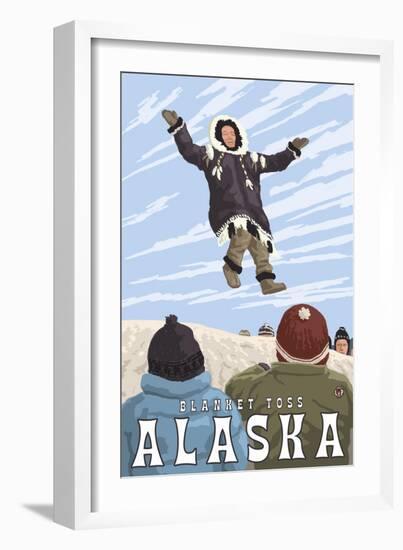 Blanket Toss, Barrow, Alaska-Lantern Press-Framed Art Print