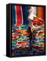 Blankets in Market, Local Craft, San Cristobal de Las Casas, Chiapas Province, Mexico-Peter Adams-Framed Stretched Canvas