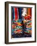 Blankets in Market, Local Craft, San Cristobal de Las Casas, Chiapas Province, Mexico-Peter Adams-Framed Photographic Print