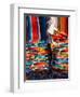 Blankets in Market, Local Craft, San Cristobal de Las Casas, Chiapas Province, Mexico-Peter Adams-Framed Photographic Print