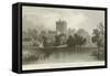 Blarney Castle in County Cork-William Henry Bartlett-Framed Stretched Canvas