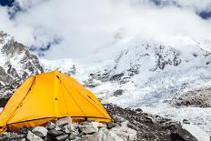 Camping in Caucasus Mountains on Elbrus Landscape-blas-Photographic Print