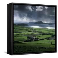 Blasket Sound to Blasket Islands and Slea Head, Dingle Peninsula, Munster, Republic of Ireland-Stuart Black-Framed Stretched Canvas