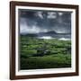 Blasket Sound to Blasket Islands and Slea Head, Dingle Peninsula, Munster, Republic of Ireland-Stuart Black-Framed Premium Photographic Print