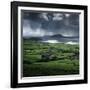 Blasket Sound to Blasket Islands and Slea Head, Dingle Peninsula, Munster, Republic of Ireland-Stuart Black-Framed Premium Photographic Print