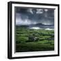 Blasket Sound to Blasket Islands and Slea Head, Dingle Peninsula, Munster, Republic of Ireland-Stuart Black-Framed Photographic Print