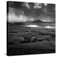 Blasket Sound to Blasket Islands and Slea Head, Dingle Peninsula, Munster, Republic of Ireland-Stuart Black-Stretched Canvas