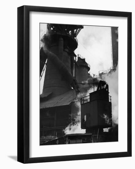 Blast Furnace at Jones and Laughlin Steel Plant-Margaret Bourke-White-Framed Photographic Print