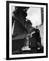 Blast Furnace at Jones and Laughlin Steel Plant-Margaret Bourke-White-Framed Photographic Print