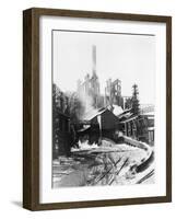 Blast Furnace at Steel Mill-null-Framed Photographic Print