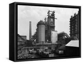 Blast Furnace at the Stanton Iron Co, Ilkeston, Derbyshire, 1962-Michael Walters-Framed Stretched Canvas