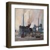 Blast Furnace of Hoesch Steel-Eugen Bracht-Framed Art Print