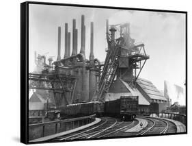 Blast Furnace of the Carnegie Steel Corp-null-Framed Stretched Canvas