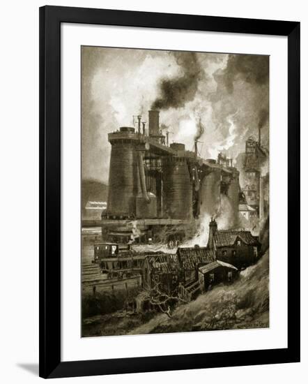 Blast Furnaces of the Period-Charles John De Lacy-Framed Giclee Print