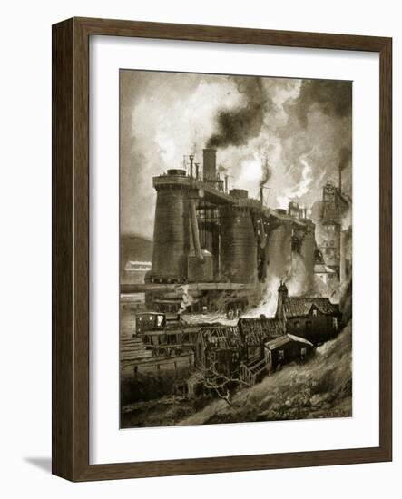 Blast Furnaces of the Period-Charles John De Lacy-Framed Giclee Print