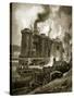Blast Furnaces of the Period-Charles John De Lacy-Stretched Canvas