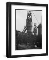 Blast Furnaces, Park Gate Iron and Steel Co, Rotherham, South Yorkshire, 1964-Michael Walters-Framed Photographic Print