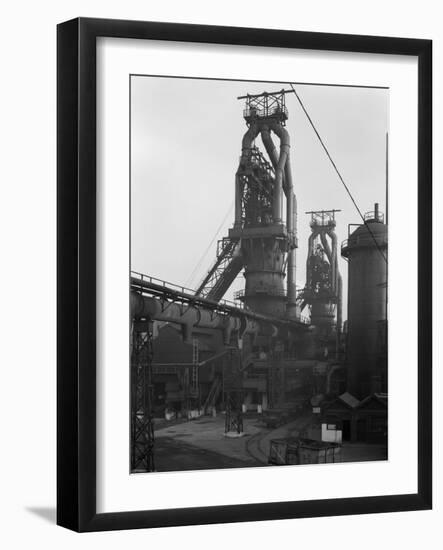 Blast Furnaces, Park Gate Iron and Steel Co, Rotherham, South Yorkshire, 1964-Michael Walters-Framed Photographic Print