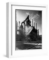 Blast Furnance at the Bethlehem Steel Works in Pennsylvania-null-Framed Photographic Print