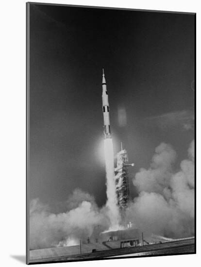 Blast Off of Apollo 8-null-Mounted Photographic Print