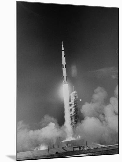 Blast Off of Apollo 8-null-Mounted Photographic Print