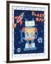 Blast Off Robot-Christina Skapriwsky-Framed Art Print