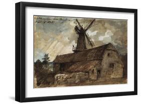 Blatchington Mill Near Brighton, 1825-John Constable-Framed Giclee Print