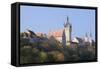 Blauer Turm Tower and St. Peter Collegiate Church, Bad Wimpfen, Neckartal Valley-Marcus Lange-Framed Stretched Canvas