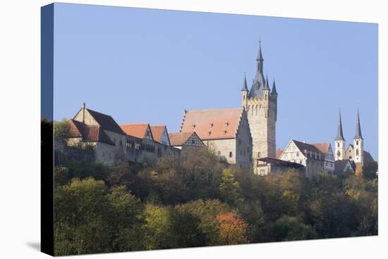 Blauer Turm Tower and St. Peter Collegiate Church, Bad Wimpfen, Neckartal Valley-Marcus Lange-Stretched Canvas