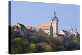 Blauer Turm Tower and St. Peter Collegiate Church, Bad Wimpfen, Neckartal Valley-Marcus Lange-Stretched Canvas