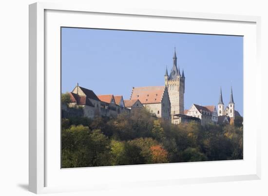 Blauer Turm Tower and St. Peter Collegiate Church, Bad Wimpfen, Neckartal Valley-Marcus Lange-Framed Photographic Print