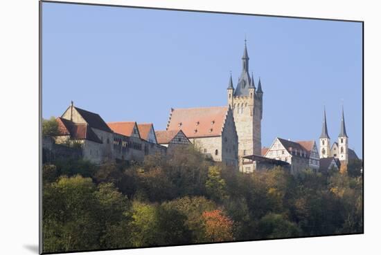 Blauer Turm Tower and St. Peter Collegiate Church, Bad Wimpfen, Neckartal Valley-Marcus Lange-Mounted Photographic Print